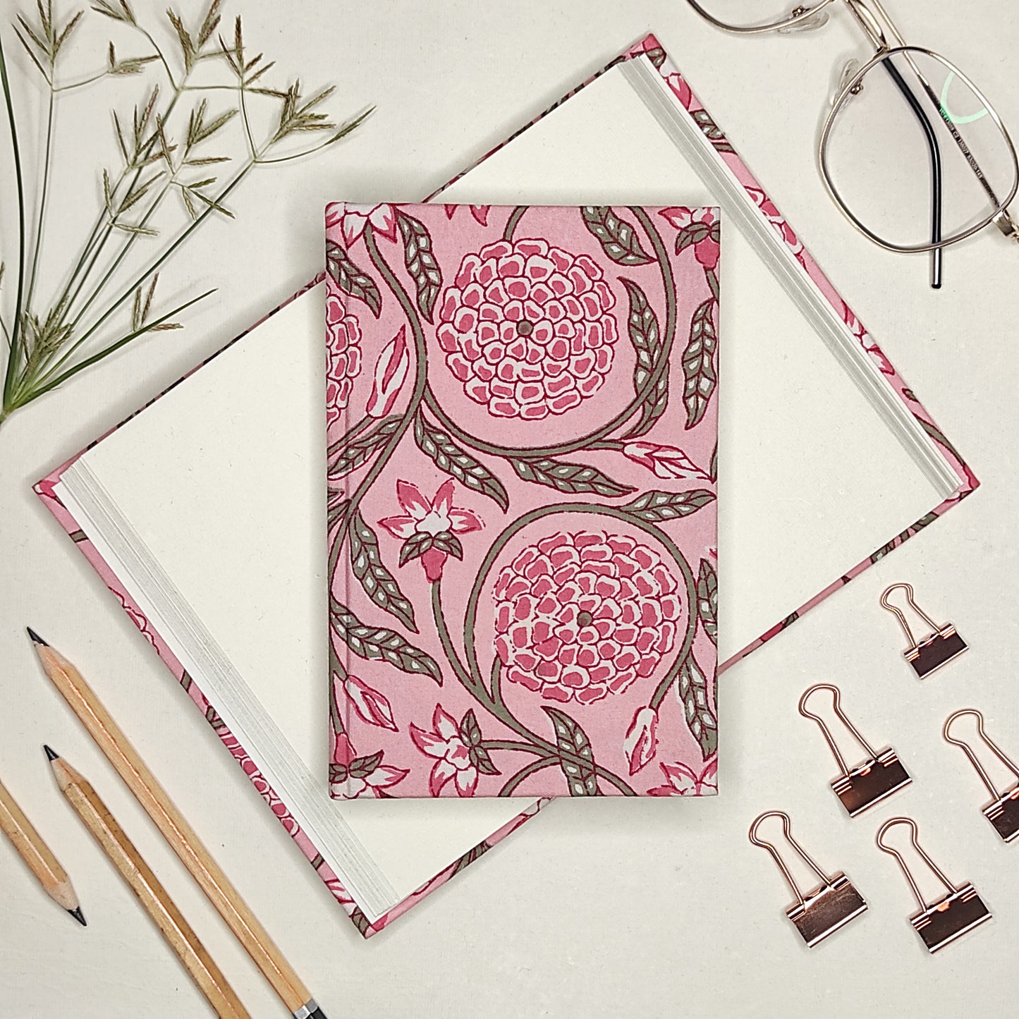 Sanganeri Pink Handmade Journal