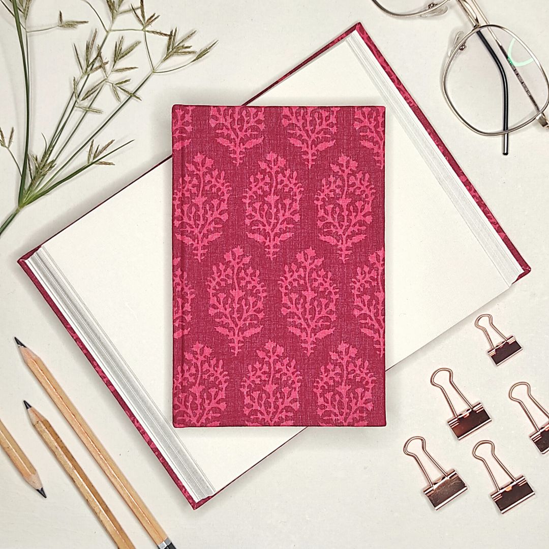 Sanganeri Red Handmade Journal