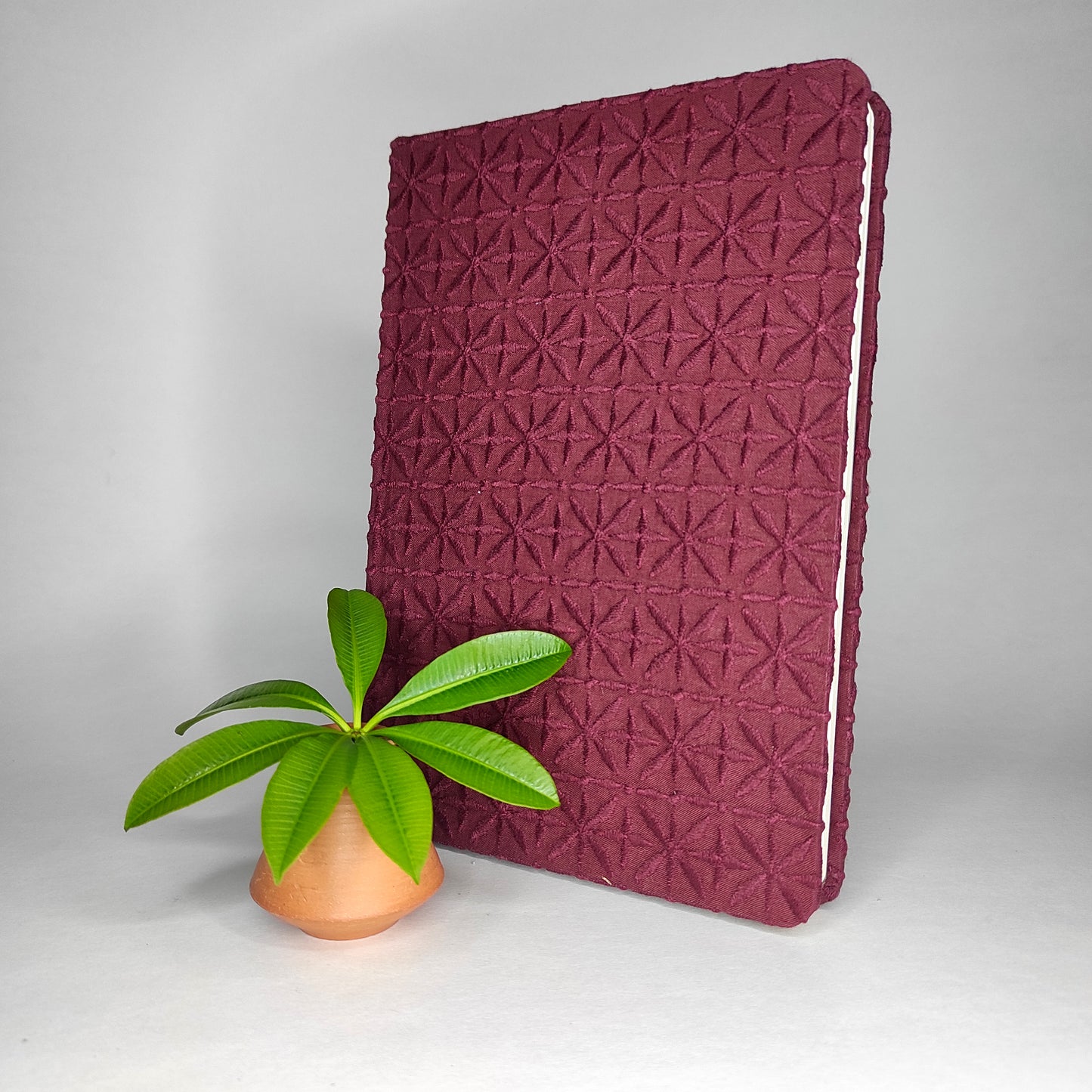 Maroon - Jaali - Handmade Journal